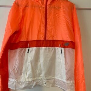 New Balance Bright Orange and White Jacket